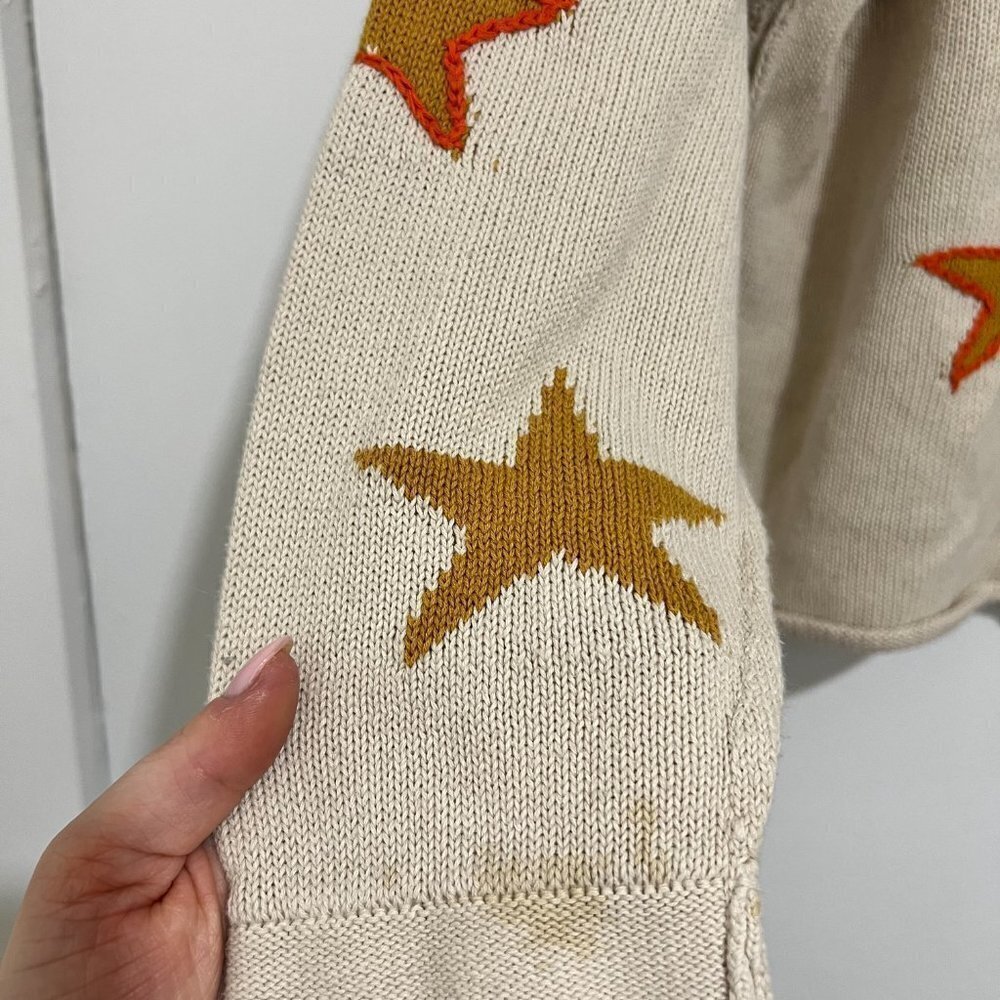 Vici 'Blank Paige' Sz M Star Sweater - Cropped  ⭐🌈 - Picture 4 of 9
